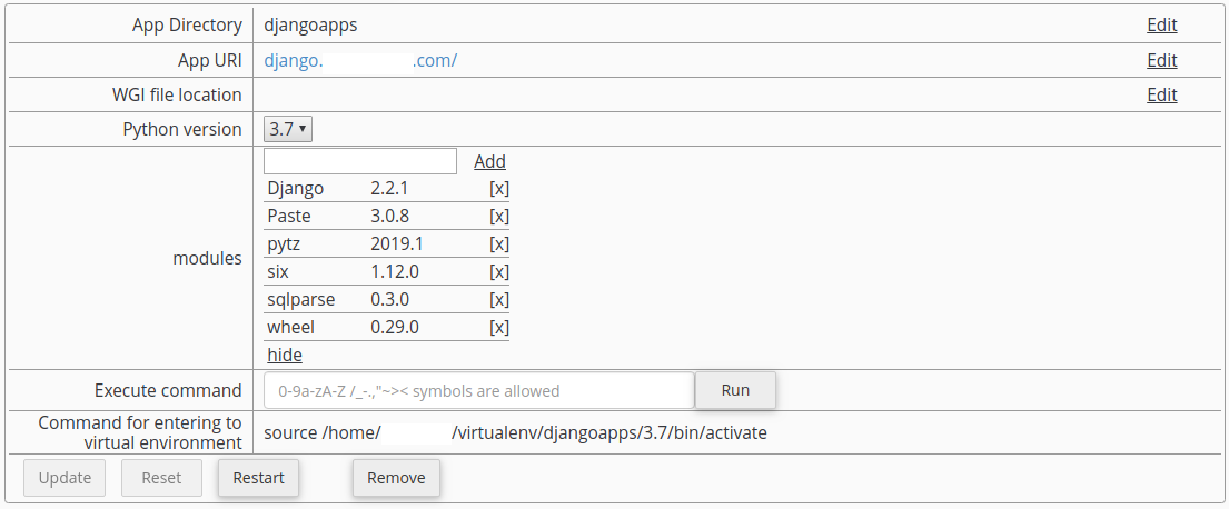 Setup Python App