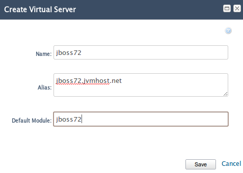jboss multiple websites new virtual server